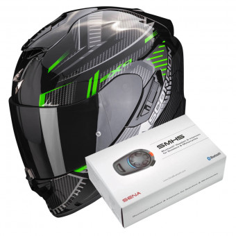 Pack Helmet Intercom Systems Scorpion Exo Evo Air Shell Black