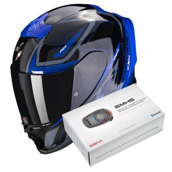 Pack Helmet Intercom Systems Scorpion Exo R1 Evo Air Gaz Metal