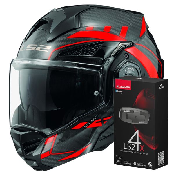 Pack Helmet Intercom Systems Ls Advant X C Future Red Ff Kit