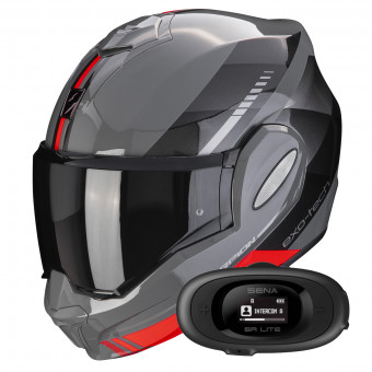 Pack Helmet Intercom Systems Scorpion Exo Tech Evo Genre Grey Black