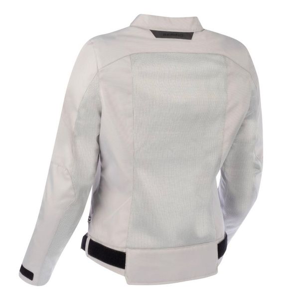 Motorcycle Jacket Bering Lady Nelson Silver In Stock ICasque Co Uk