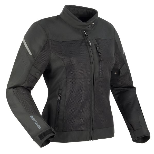 Motorcycle Jacket Bering Lady Ozone Black Ready To Ship Icasque Co Uk