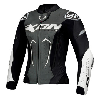 Motorcycle Jacket Ixon Vortex 3 Jacket Lady Black Anthracite White At