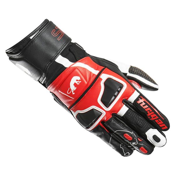 Motorcycle Gloves Furygan Styg 15 Black White Red In Stock ICasque Co Uk