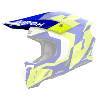 Helmet Spares Airoh Twist 3 Dizzy blue yellow gloss peak Helmet Spares Airoh Twist 3 Dizzy blue yellow gloss peak