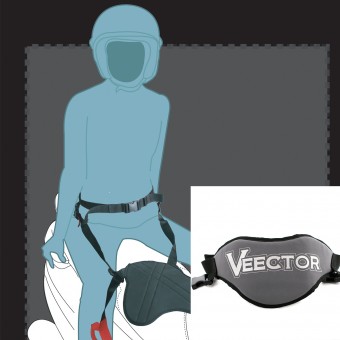 Passenger Safety Veector Pan Belt 2 Grey - Black