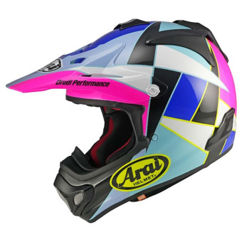 Motocross Arai MX-V Evo Peak Pink Purple Blue