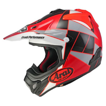 Motocross Arai MX-V Evo Peak Red Grey Black