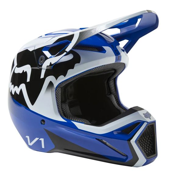 Blue store motocross helmet