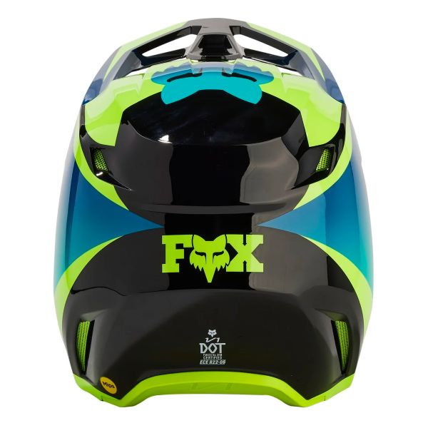 Black and best sale yellow fox helmet