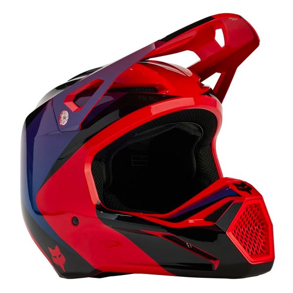 Helmet FOX V1 Streak Flo Red ready to ship | iCasque.co.uk