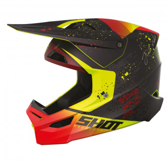 Motocross SHOT Furious Matrix Red Matt