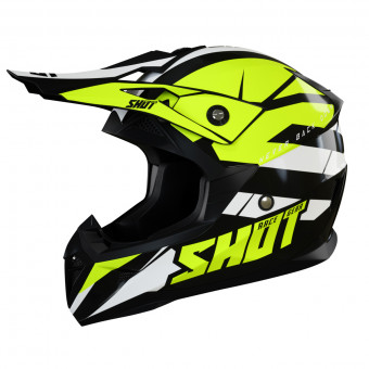 Motocross SHOT Pulse Revenge Black Neon Yellow White