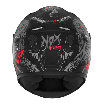 NOX N731 Zumbi Matt Black Red