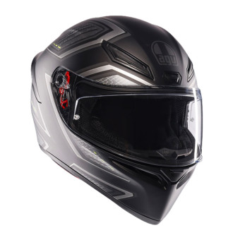 AGV K1 S Sling Matt Black Grey + Kit Bluetooth Lokui K30