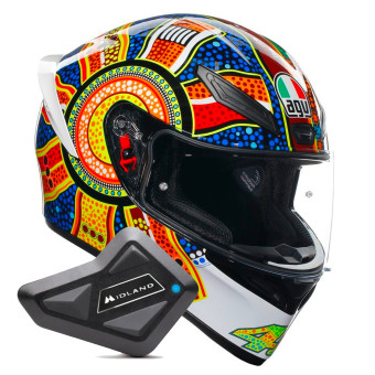 Full Face AGV K1 S Top Dreamtime + Kit Bluetooth BT Mini