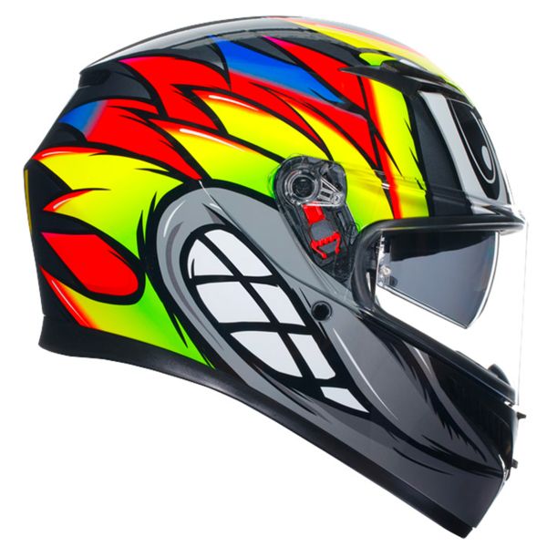 Helmet AGV K3 Multi Birdy 2.0 Grey Yellow Red ready to ship