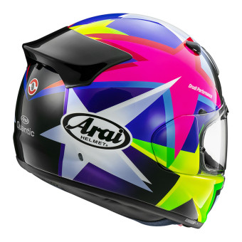 Arai Quantic Star Blue Pink Yellow