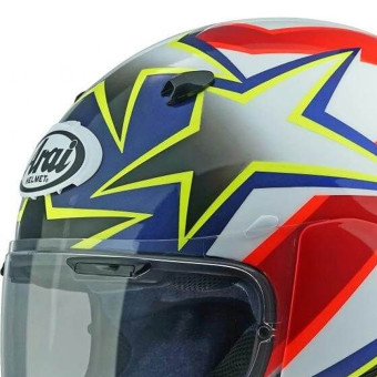 Arai Quantic Star & Stripes Red Blue Yellow White