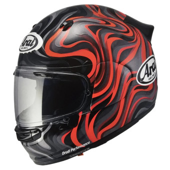 Full Face Arai Quantic Swirl Black Red Grey