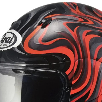 Arai Quantic Swirl Black Red Grey