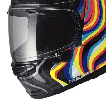 Arai Quantic Swirl Black White Yellow