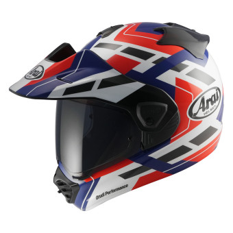 Full Face Arai Tour-X5 Match White Blue Red Black