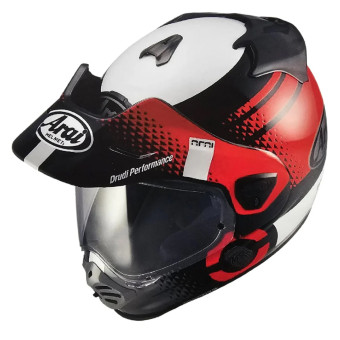 Full Face Arai Tour-X5 Print White Red Black