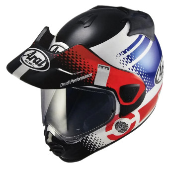 Full Face Arai Tour-X5 Print White Red Blue