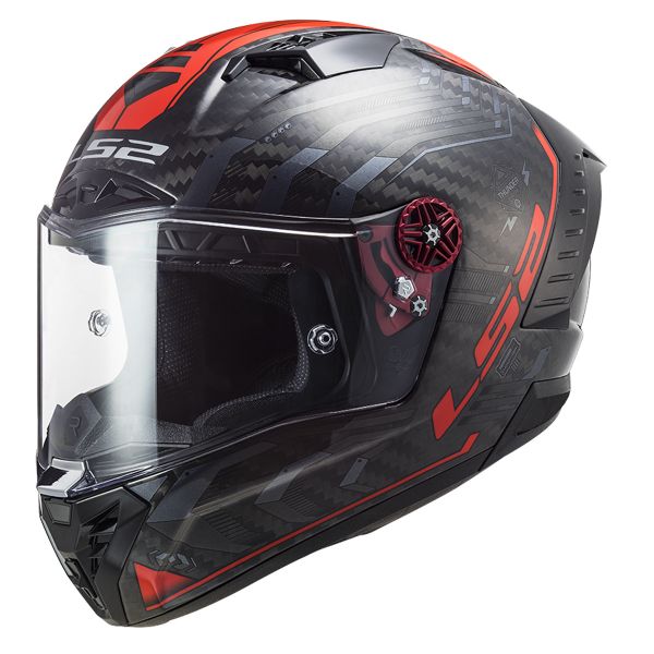 Helmet LS2 Thunder Carbon Sputnik Gloss Metal Red FF805 at the best ...