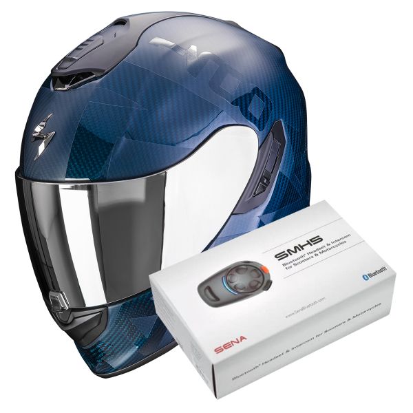 Pack Casque + Kit bluetooth et intercom : Scorpion Exo Tech Evo