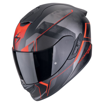 Scorpion Exo 1400 Evo II Air Intensio Matt Black Red + Kit Bluetooth 5S Solo