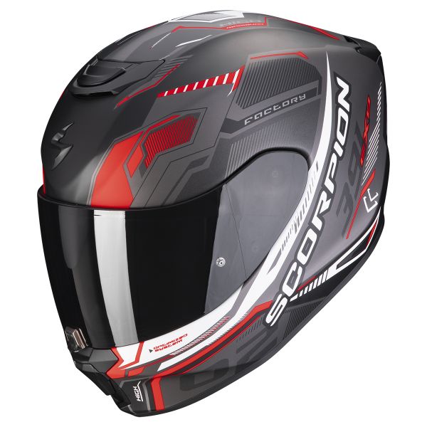 Pack Helmet + Intercom Systems : Scorpion Exo 391 Haut Matt Black ...