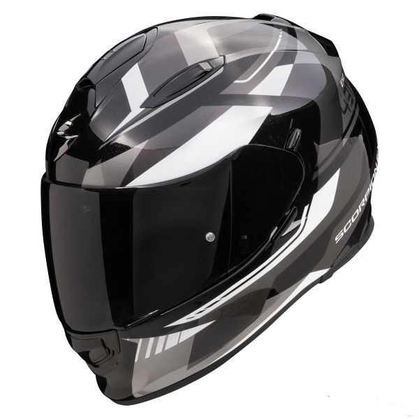 Helmet Scorpion Exo 491 Abilis Black Silver White in stock iCasque