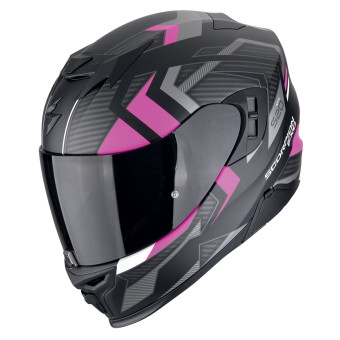 Scorpion Exo 520 Evo Air Sensus Matt Black Pink + Kit Bluetooth Lokui K30