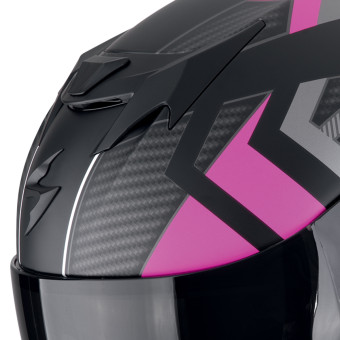 Scorpion Exo 520 Evo Air Sensus Matt Black Pink + Kit Bluetooth Lokui K30