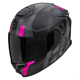 Scorpion Exo GT SP Air Touradven Black Mat Pink + Kit Bluetooth BT Mini