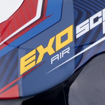 Scorpion Exo R1 Evo II Air Coup Black Red Yellow + Kit Bluetooth BT Mini