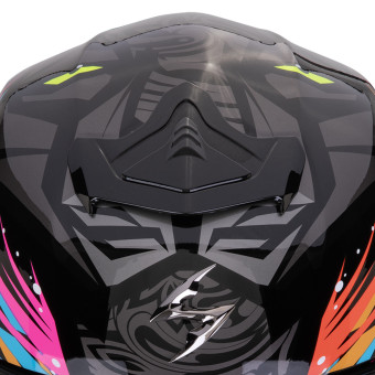 Scorpion Exo R1 Evo II Air Savage Black Blue Pink