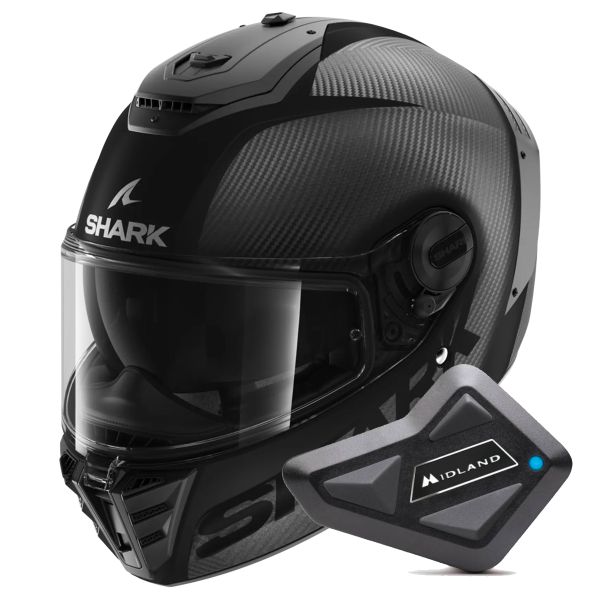 Pack Helmet + Intercom Systems : Shark Spartan Rs Carbon Skin Visor In ...