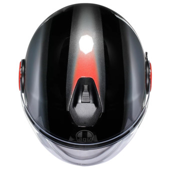 AGV Eteres Levanto Black Silver Red