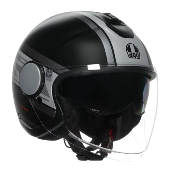 Open Face AGV Eteres Mondello Matt Black Grey