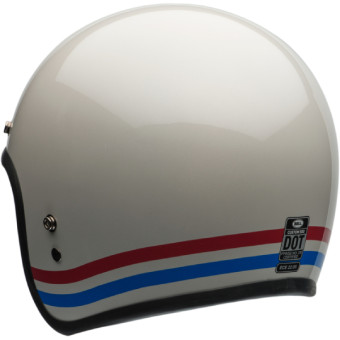 Bell Custom 500 Stripes Pearl White