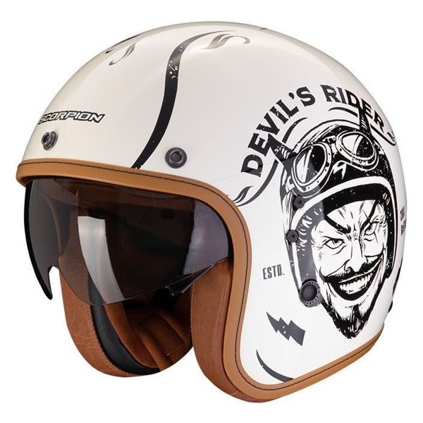 scorpion open face helmet