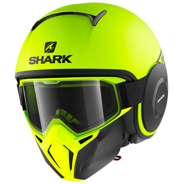 Casco moto Shark Jet Street-Drak Negro Mate