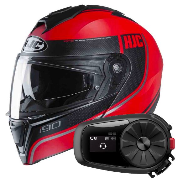 Hjc i90 hot sale bluetooth