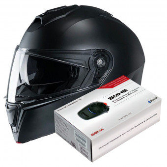 Pack Helmet Intercom Systems HJC I90 Semi Flat Black