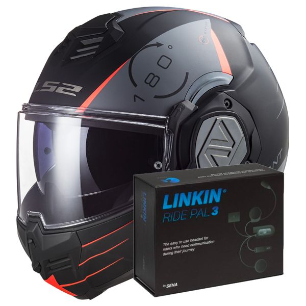 LS2, Casco modulare moto ADVANT Codex mat black titanium, XXL