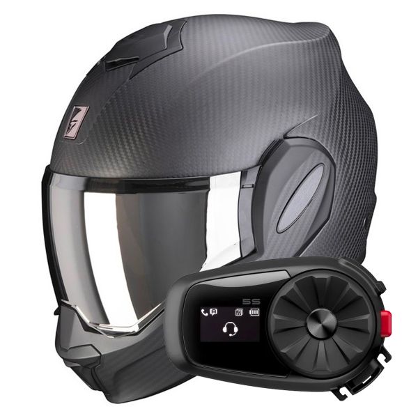 Scorpion Exo Tech Evo Carbon Helmet Black Matt