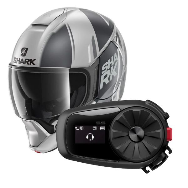 Pack Helmet Intercom Systems Shark Evojet Vyda Mat SAK Kit